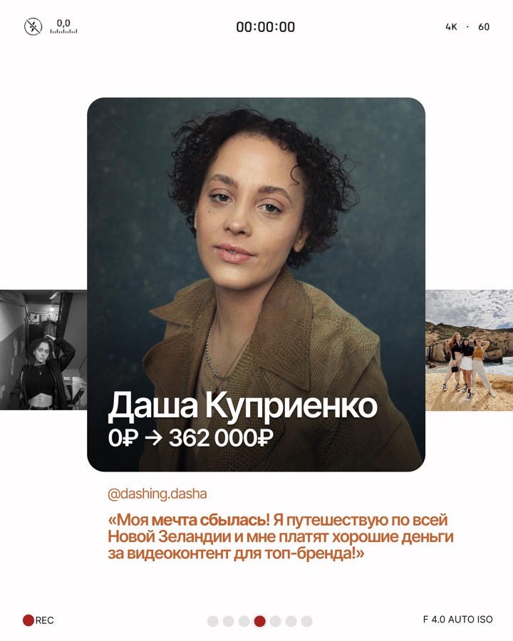 Даша Куприенко: 0 → 362 000 ₽
