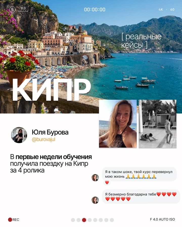 Кипр за 4 ролика
